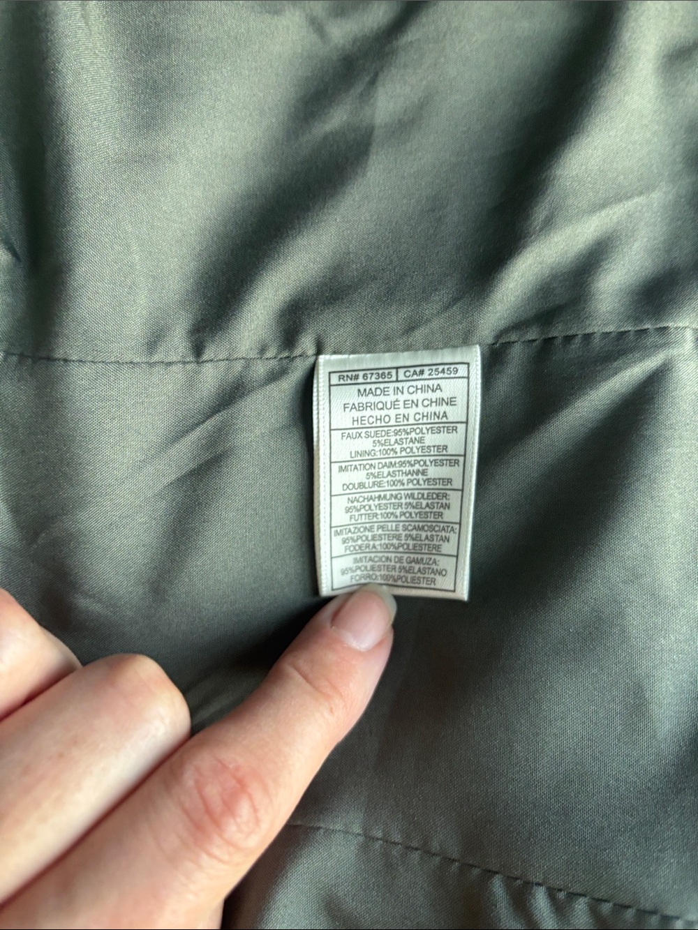 Olive Sage Faux Suede Moto Jacket – BB Dakota Steve Madden – M - Picture 8 of 8